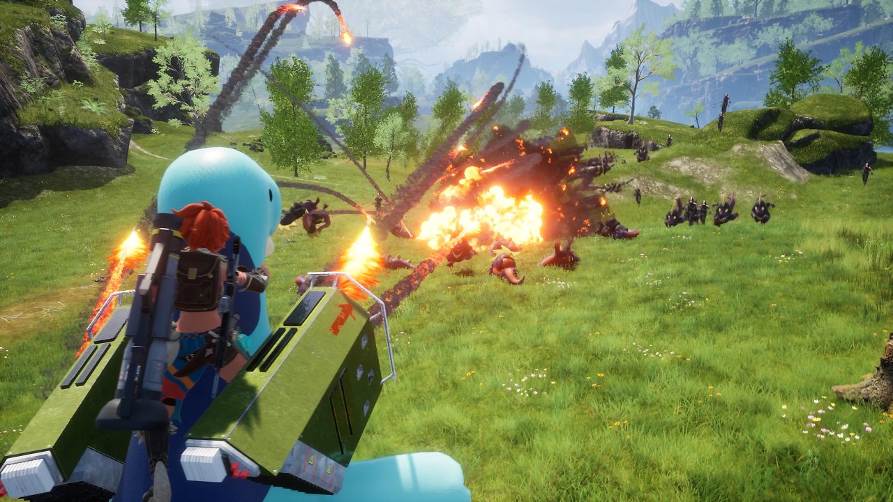 Spieler nutzt Raketen gegen Gegner