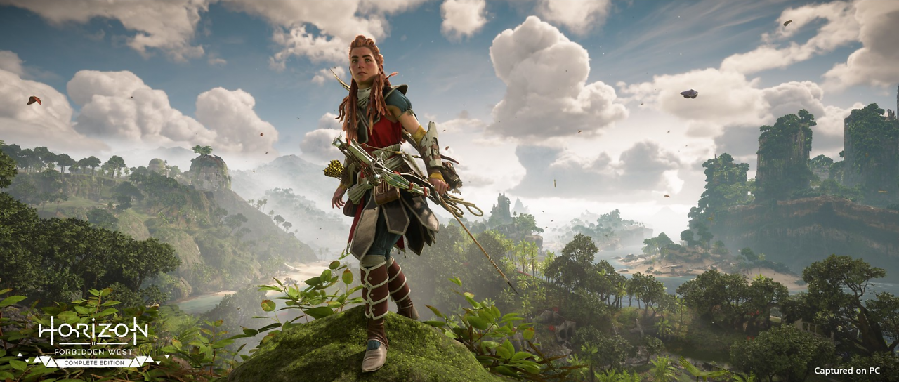 Aloy an einer Klippe