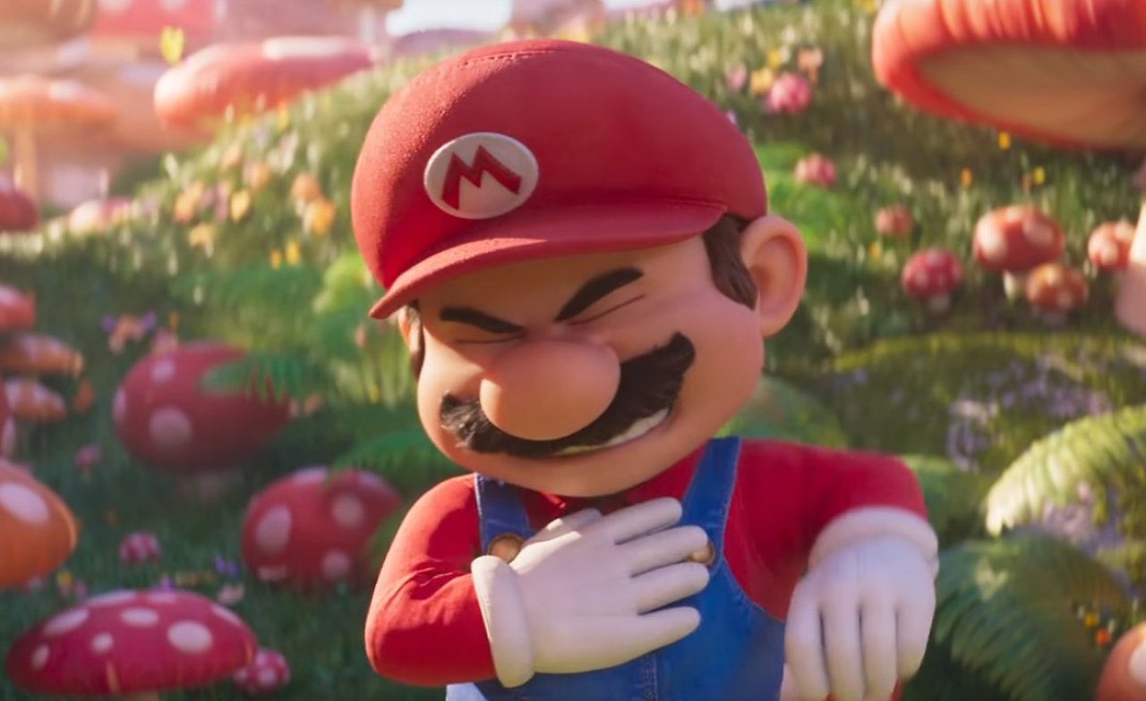 Mario hat Schmerzen im Film.