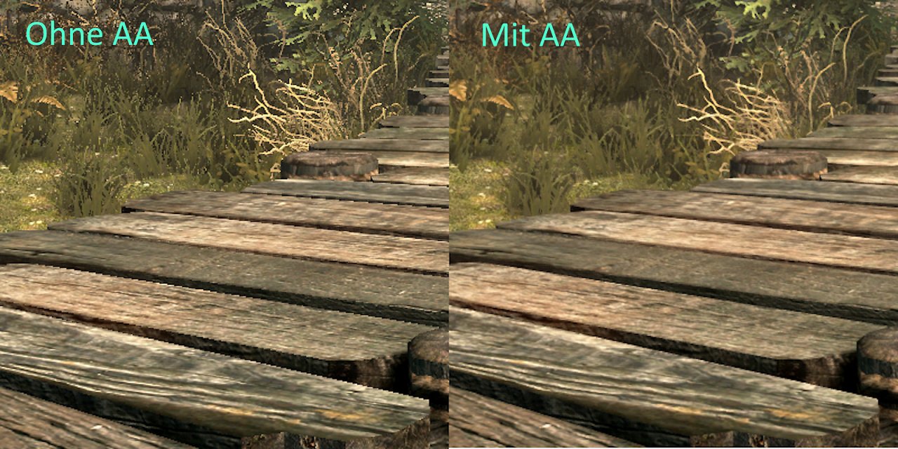 Skyrim SE Vergleich AA