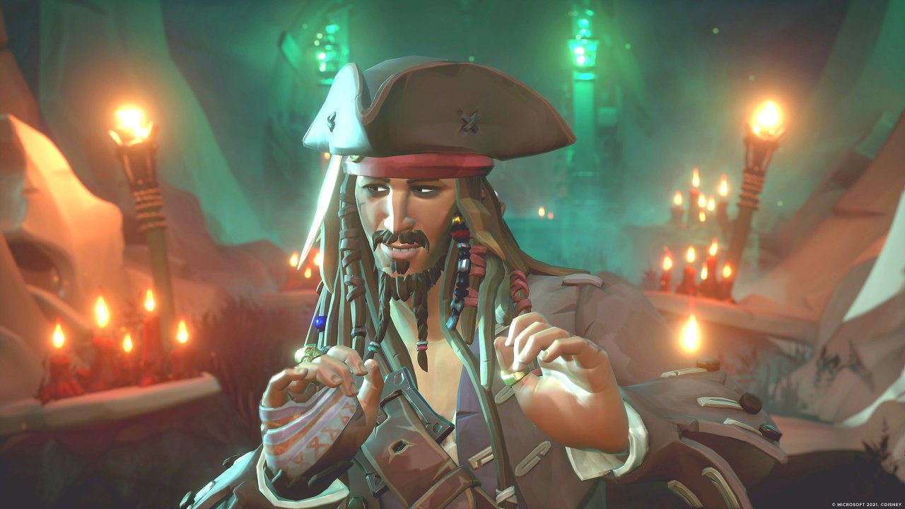 Captain Jack Sparrow aus Fluch der Karibik in Sea of Thieves
