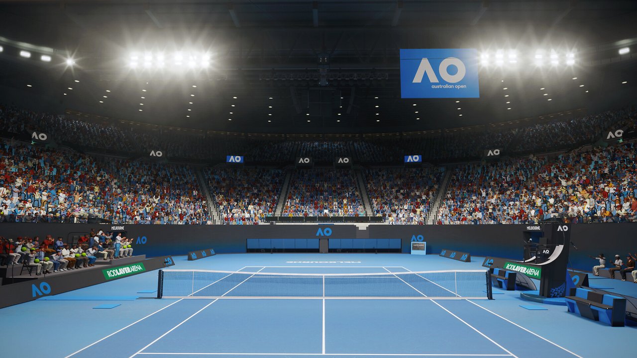 Ein Stadion der Australian Open von innen
