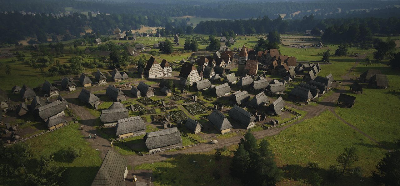Ausblick auf eine fortgeschrittene Siedlung.