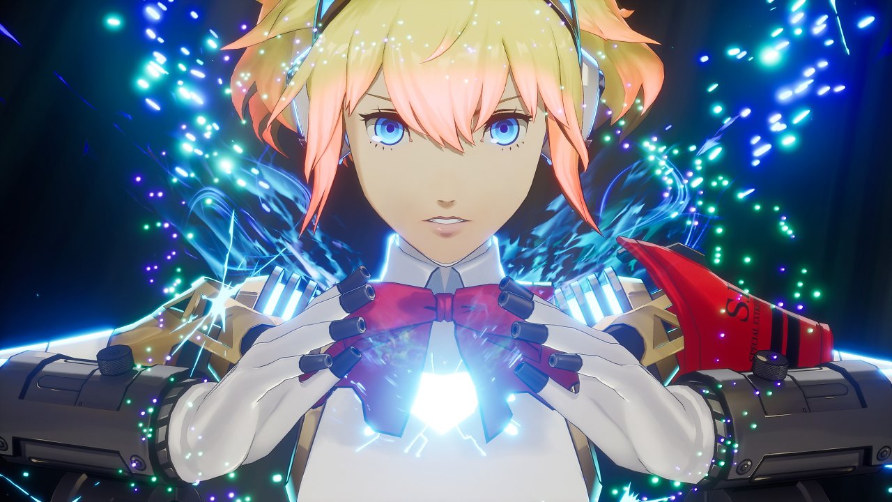 Aegis aus Persona 3 Reload bereitet einen Angriff vor