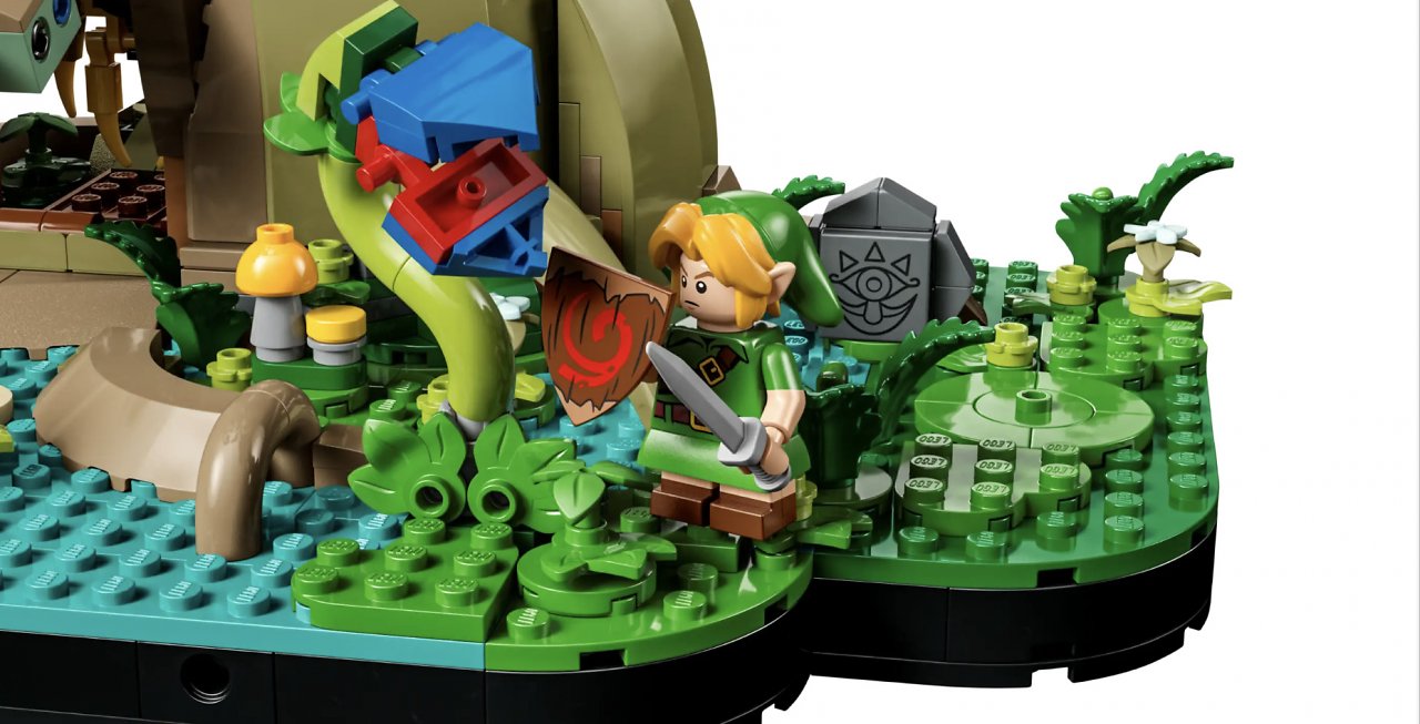 Link aus The Legend of Zelda: Ocarina of Time als Lego-Figur.