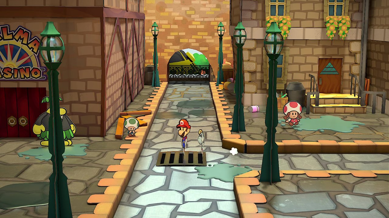 die nächste Stadt in Paper Mario Switch