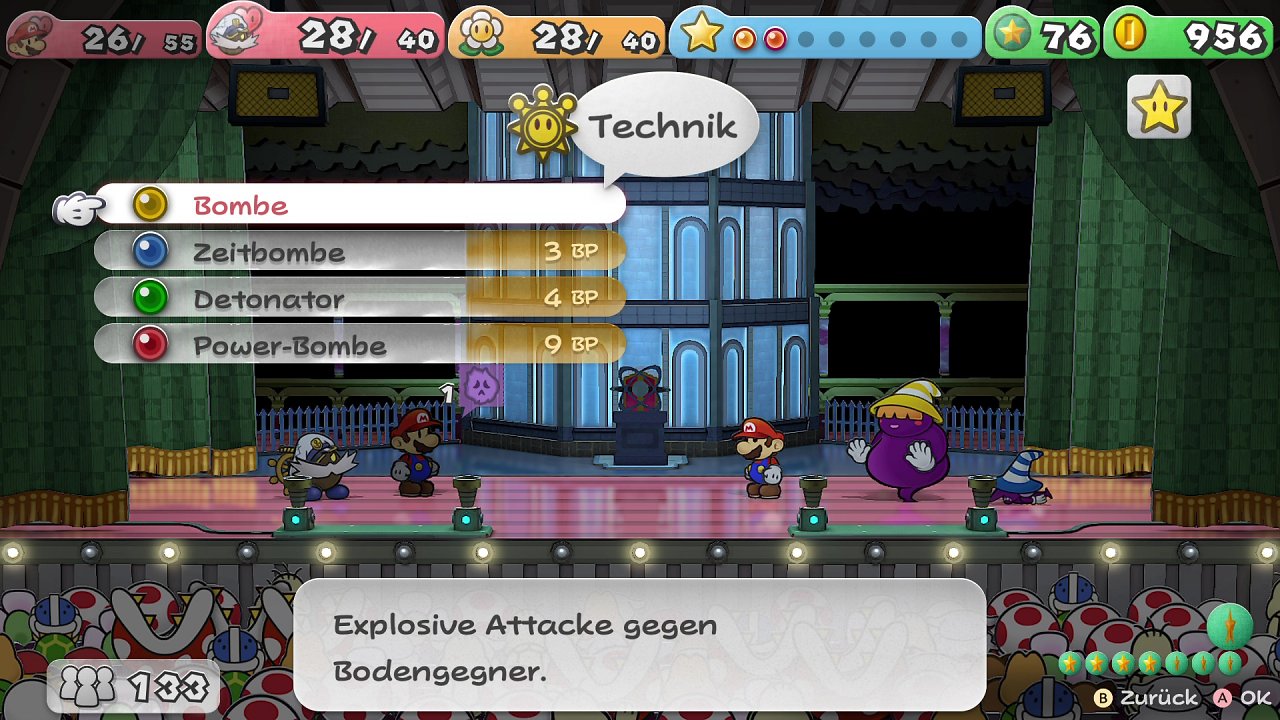 weitere wichtige Bosskämpfe in Paper Mario