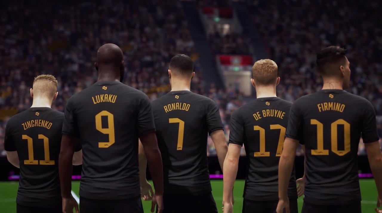 Spieler stehen in einer Reihe