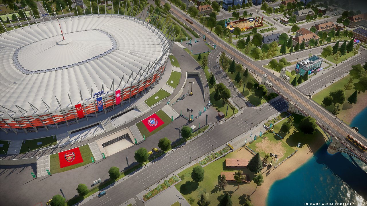 Das Stadion in Warschau in Copa City