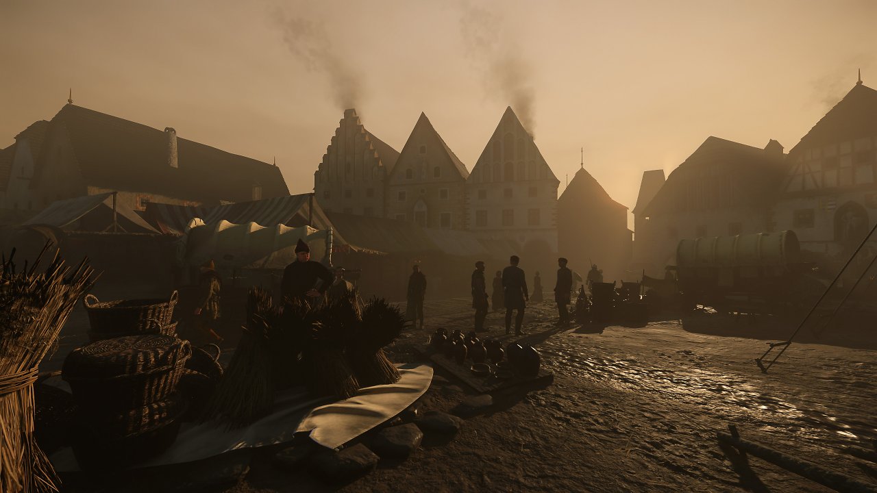 Die Stadt Kuttenberg in der Abenddämmerung