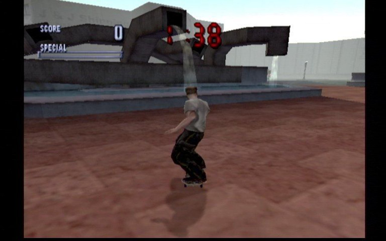 Fahren am Skateboard
