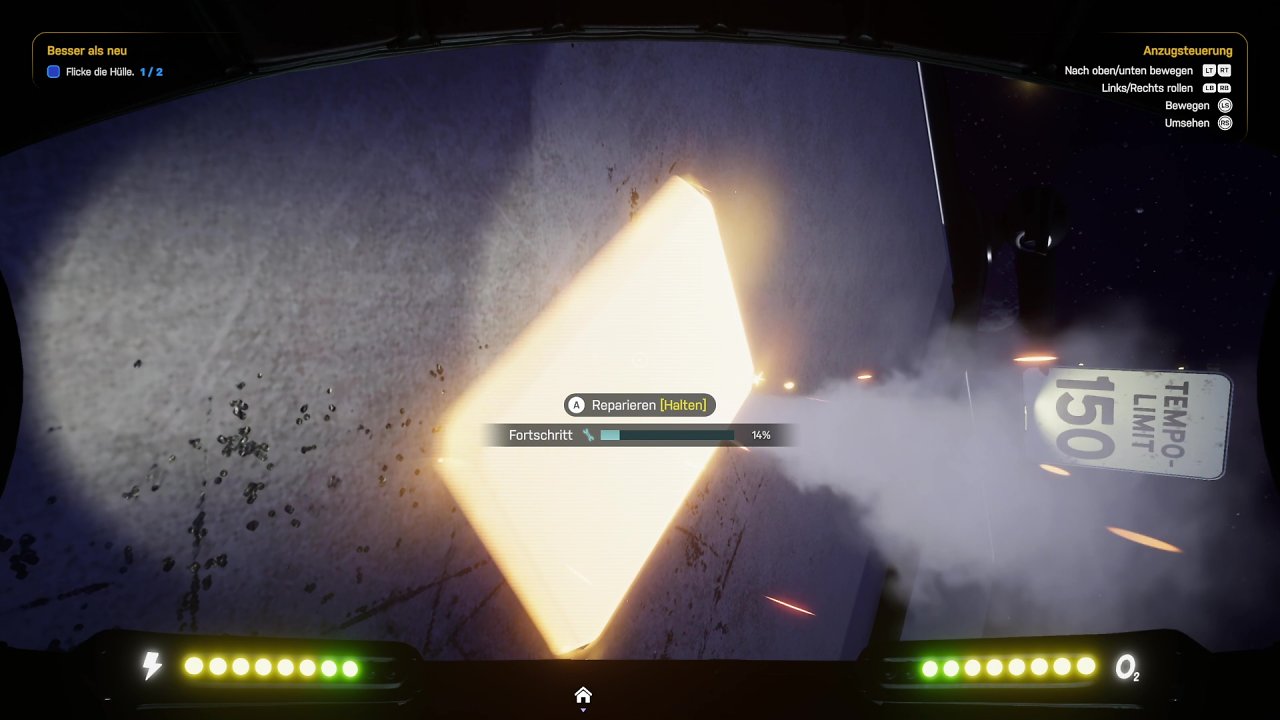 Eine Szene aus dem Videospiel "Star Trucker"