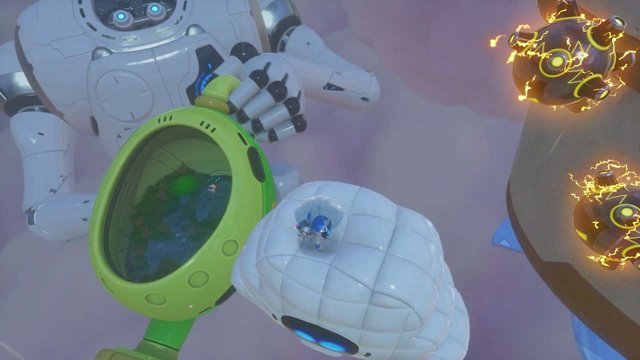 Astro Bot rettet einen anderen Bot