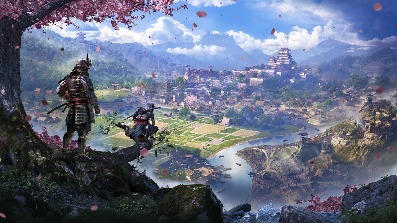 Assassins Creed Shadows Landschaft samt Charakteren