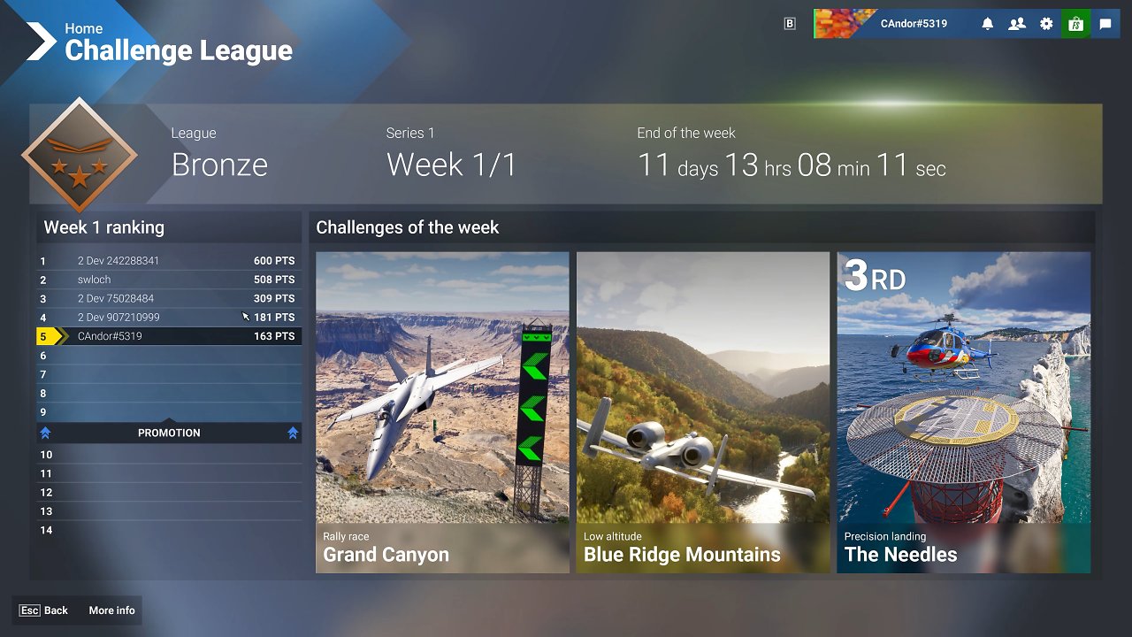 Challenges im Microsoft FLight Simulator 2024