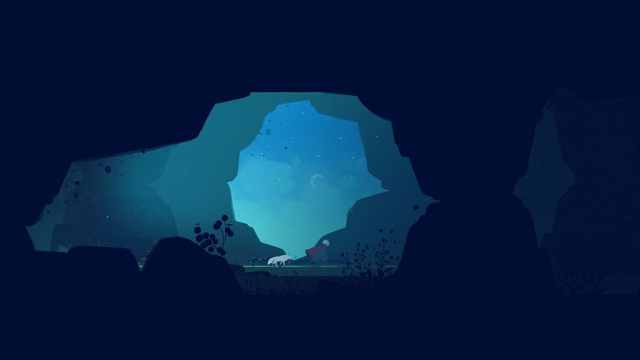 Seitenblick in eine Höhle