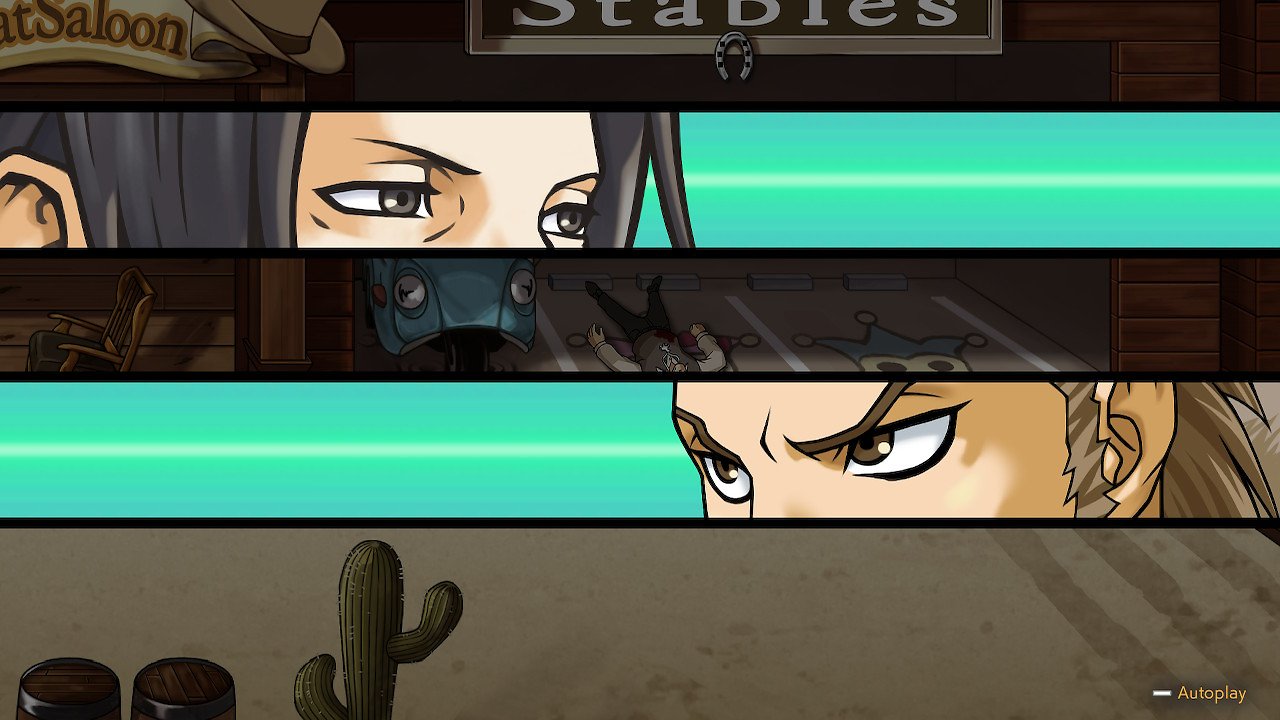 Ein verbales Standoff wird mit dem Ausschnitt der Augen der zwei Duellierenden eingeleitet.