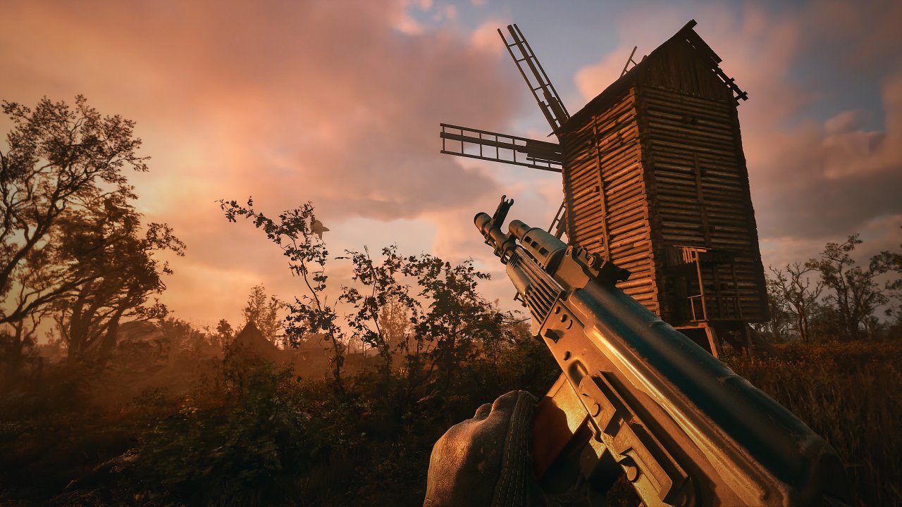 Eine alte Windmühle in der Zone von Stalker 2