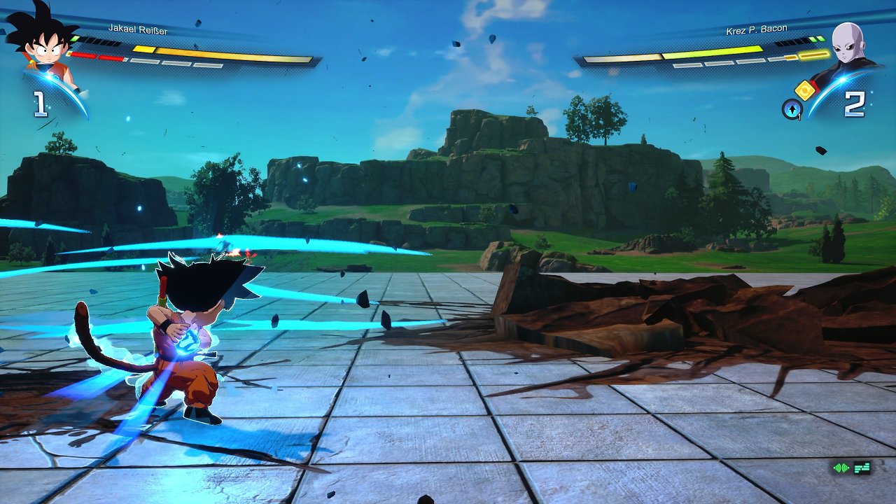 Kid Goku im Kampf
