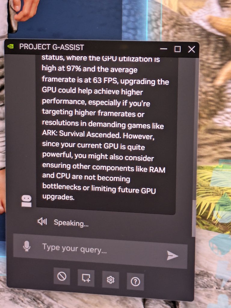 "G-Assist" liefert eine Framerate-Analyse - und das passende Schaubild.
