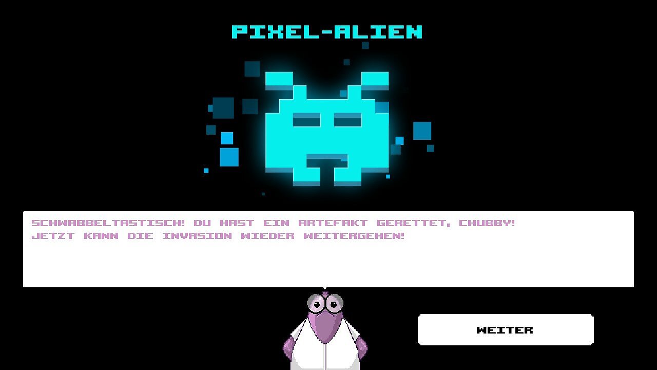 Der Space Invader aus Mission in Snowdriftland.