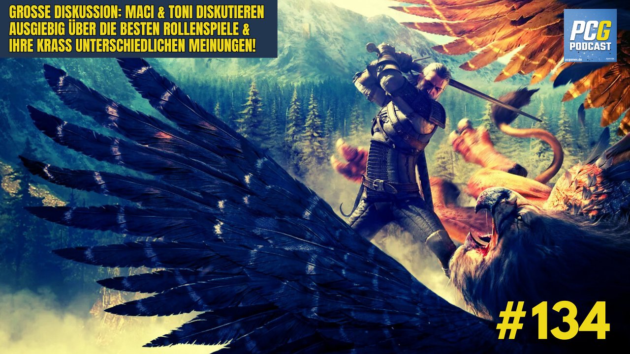 [22/11/2024] PC Games Podcast 134: Intensive Diskussion zu den besten RPGs - mit Maci & Toni
