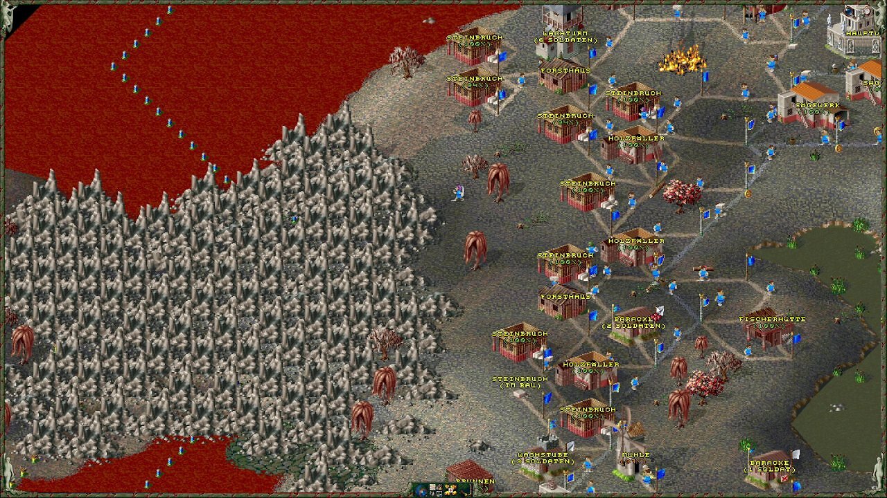 [17/12/2024] Der Steinwall in Mission 5 der Römer-Kampagne ist legendär. Bis man sich hier durchgegraben hat, ging ordentlich Zeit ins Land.