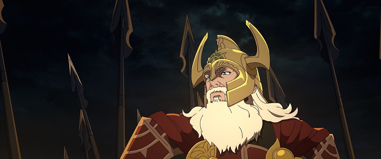 Helm Hammerhand in voller Rüstung