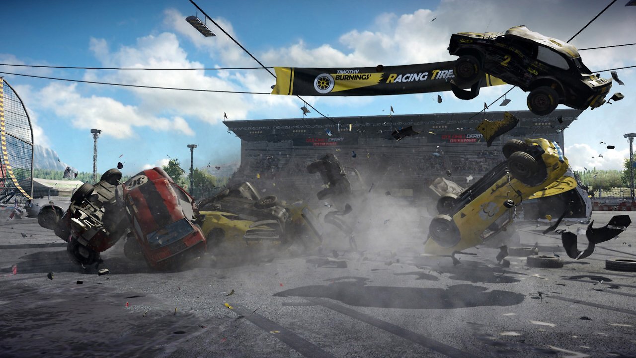 Ein Massencrash in Wreckfest