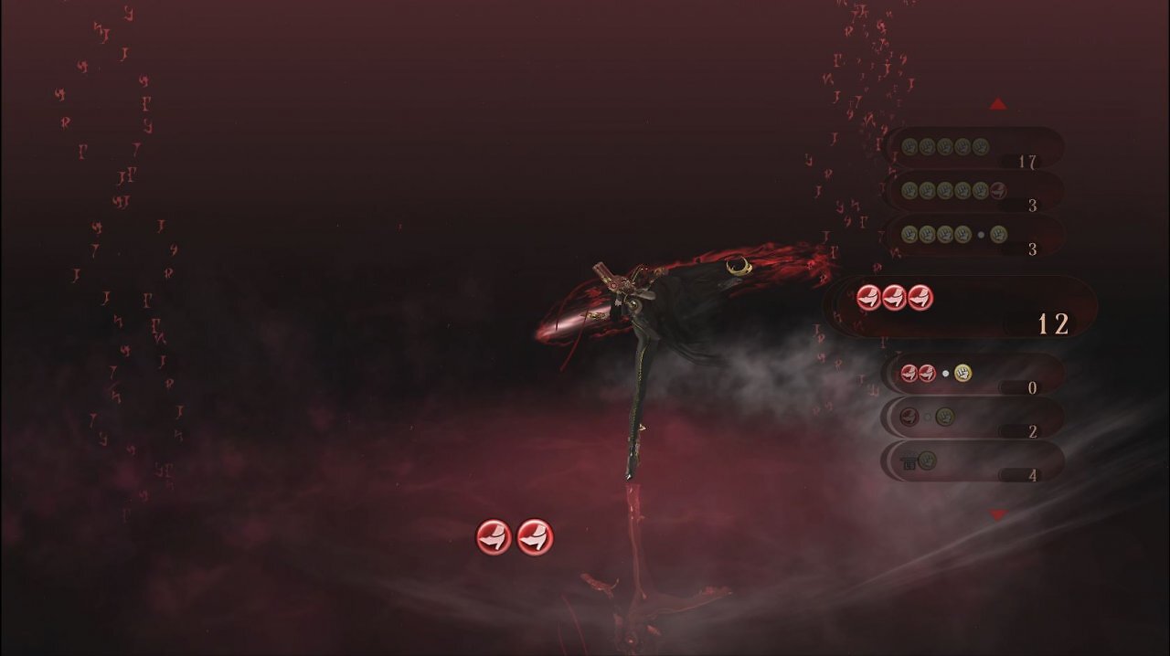 Kombos im Äther in Bayonetta.