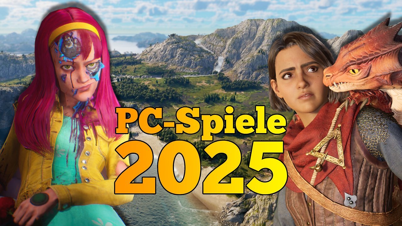 Das Aufmacherbild zum PC-Ausblick 2025 zeigt Bilder aus Judas, Split Fiction und Anno 117.