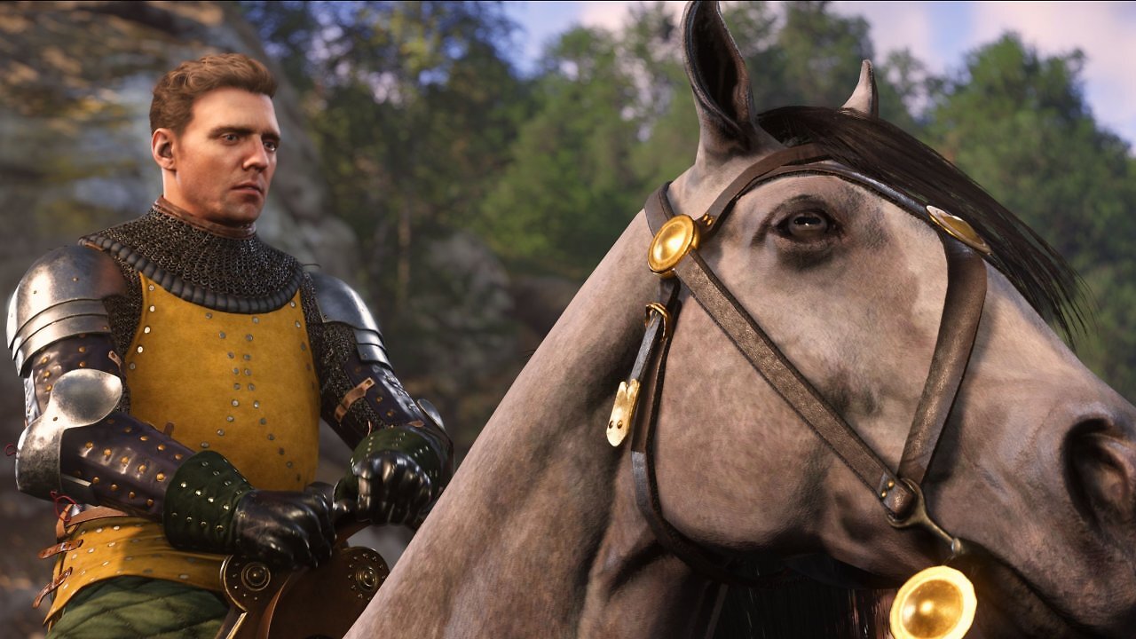 Heinrich auf seinem Pferd