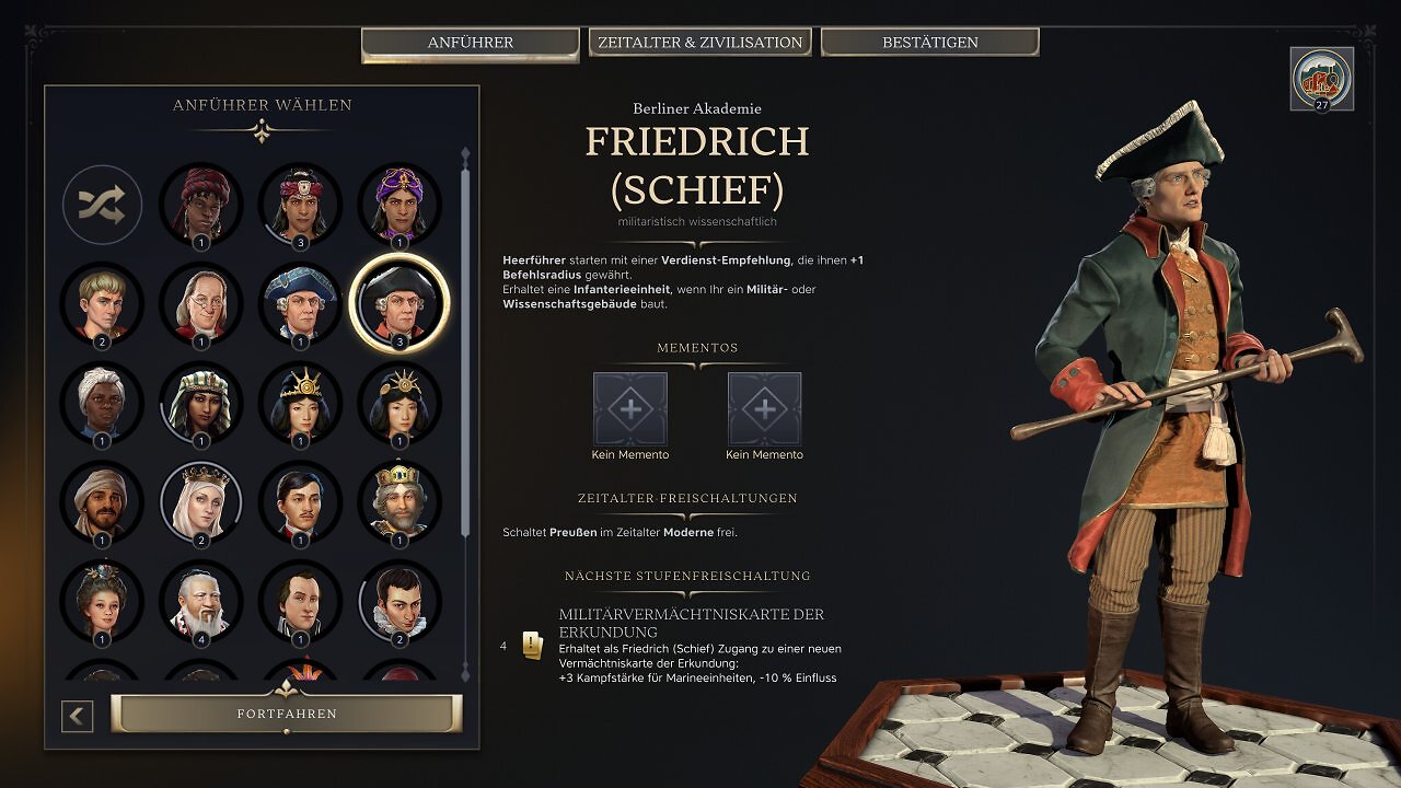 Anführer Friedrich