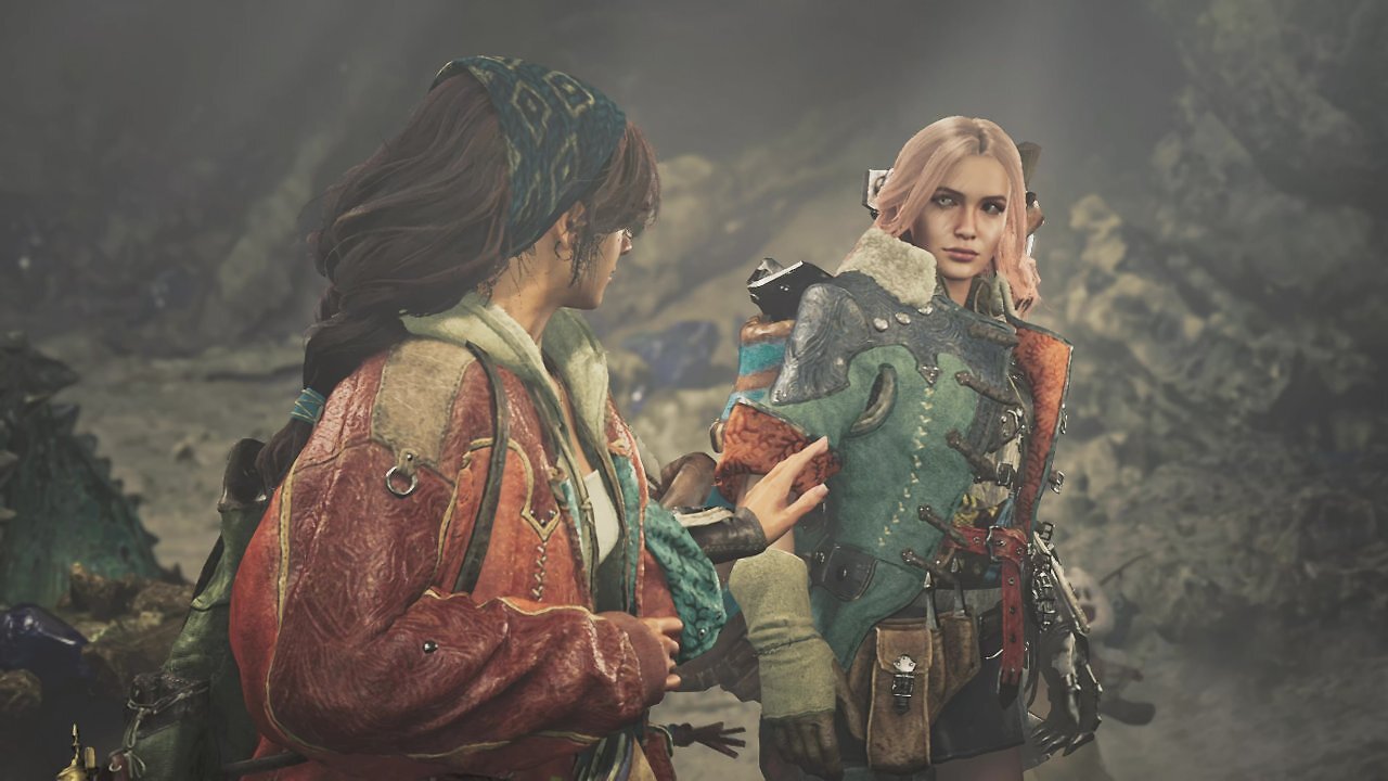 Jägerin und Alma aus Monster Hunter Wilds