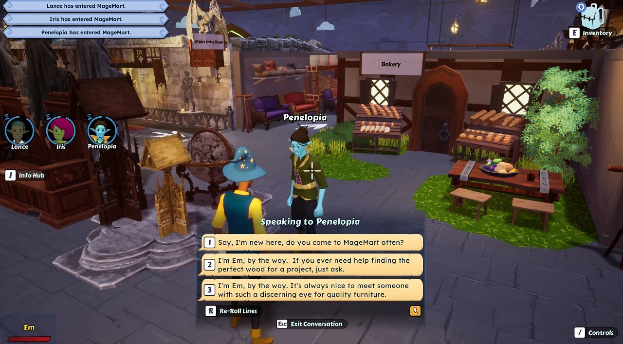 Das Spiel Retail Mage formuliert eure Chat-Eingaben um - ihr könnt dann eine auswählen.