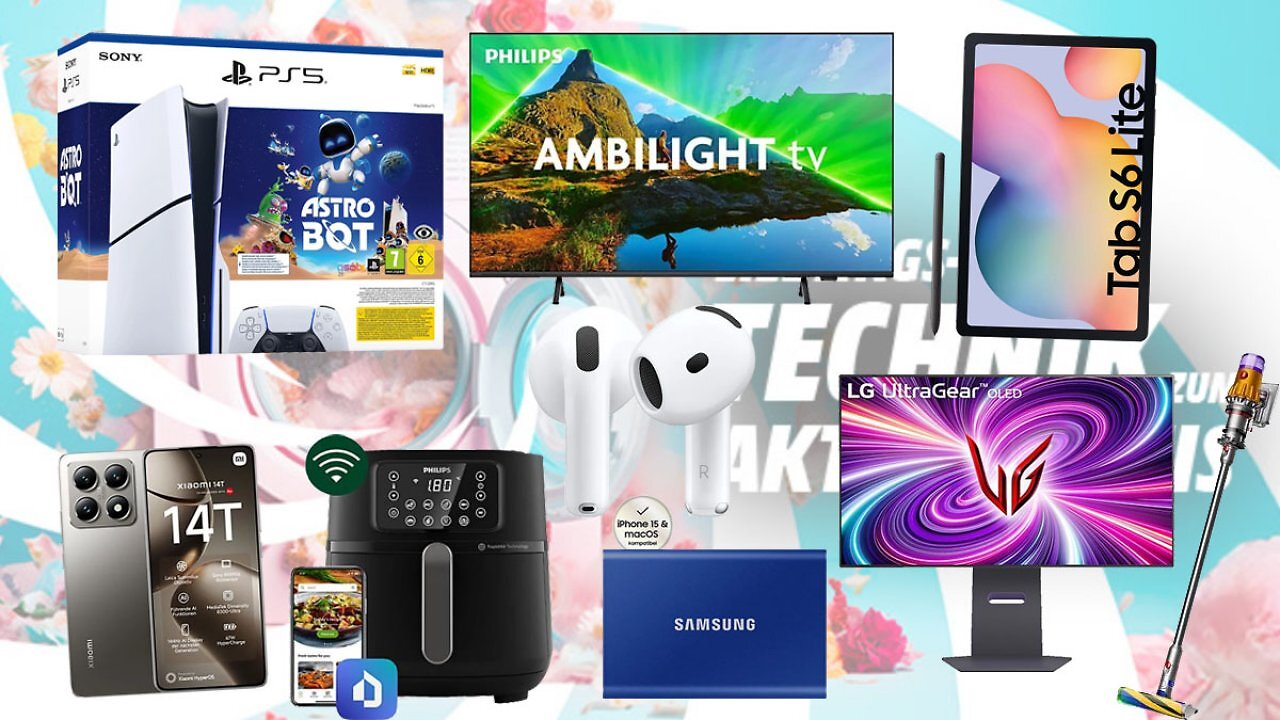 Rabatte bis 60% nicht verpassen: MediaMarkt Frühlingsdeals für LG, Samsung, Apple, Sony, Philips Xiaomi & Dyson
