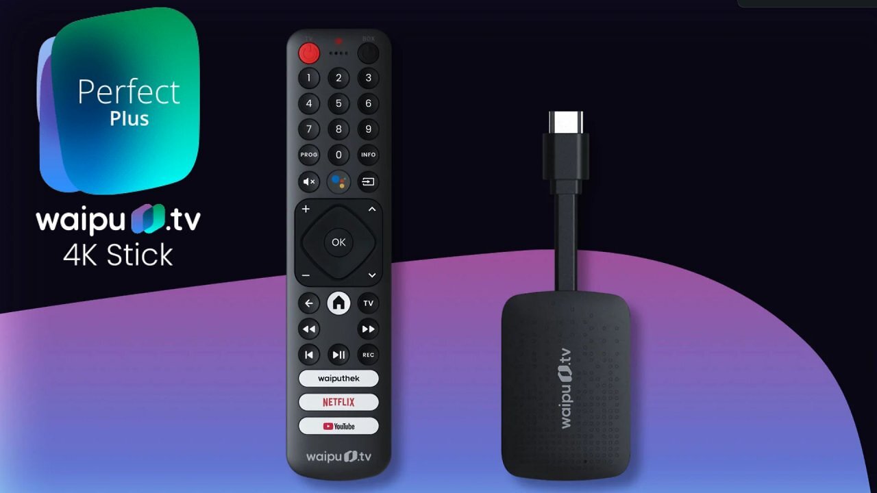 Waipu.tv 4K-Stick mit Perfect-Plus-Jahrespaket für einmalig 59,99 Euro