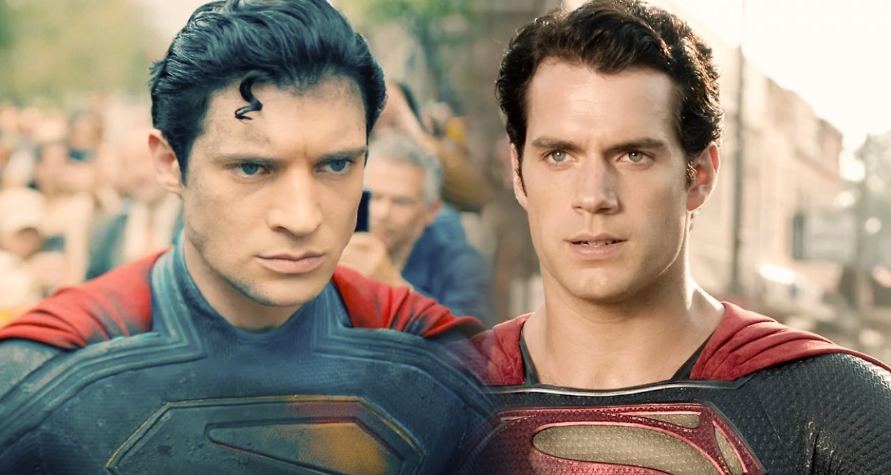 David Corenswet und Henry Cavill als Suoperman
