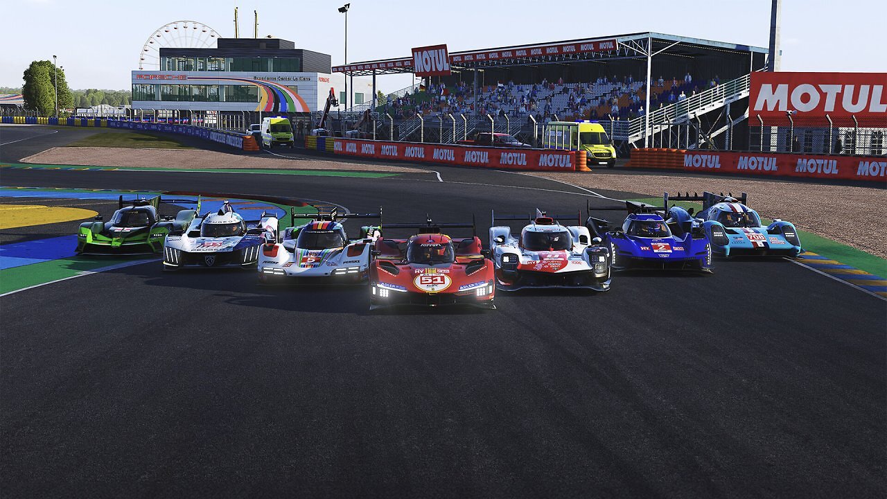 Sieben Hypercars stehen in Le Mans Ultimate nebeneinander