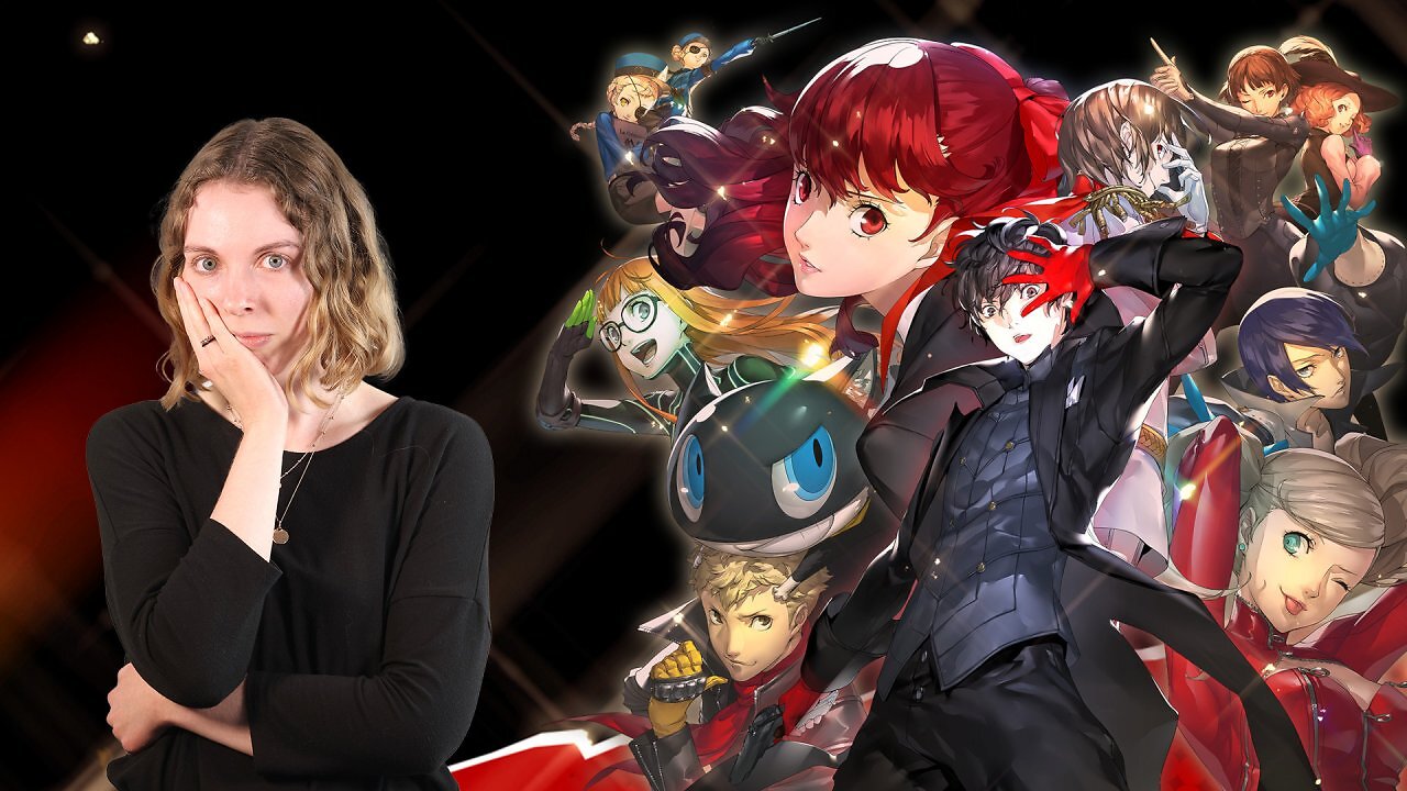 Die Autorin neben den Phantomdieben aus Persona 5 Royal