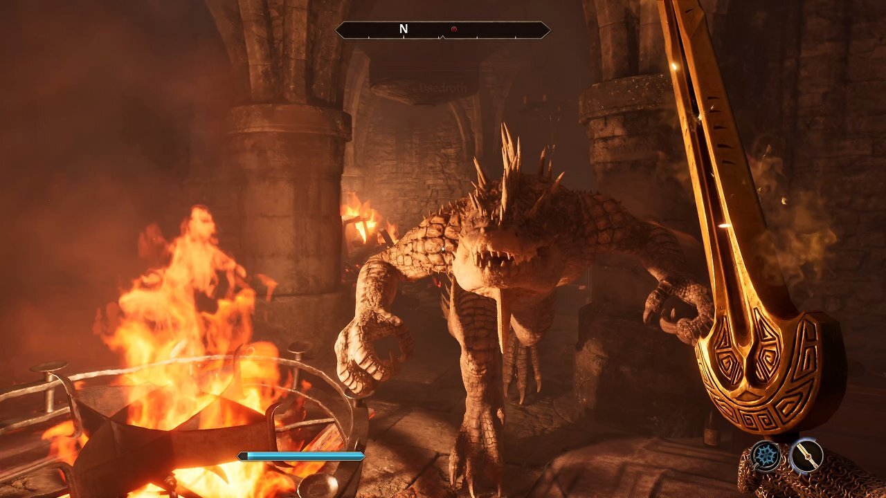 Kampf mit einem Drachen in Oblivion Remastered