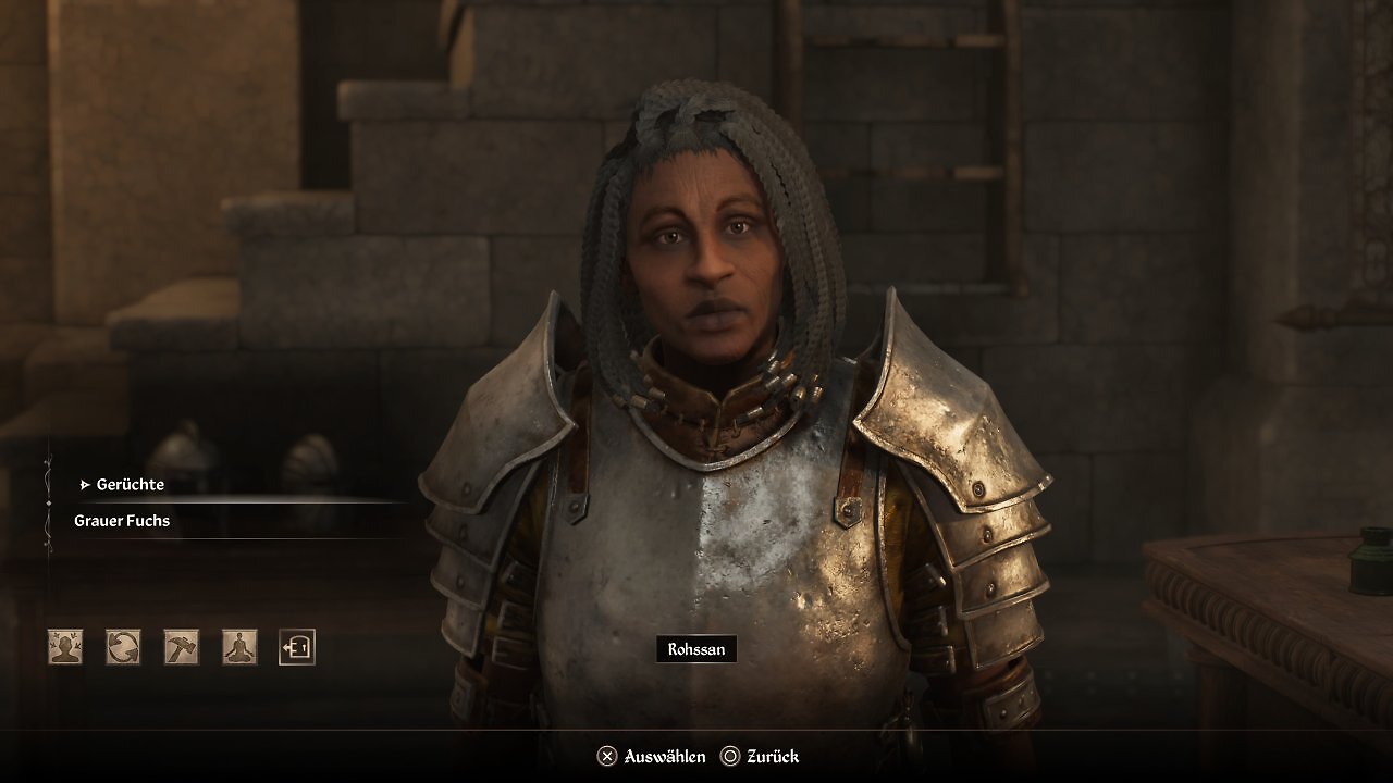 Ein NPC mit Dialogmenü.