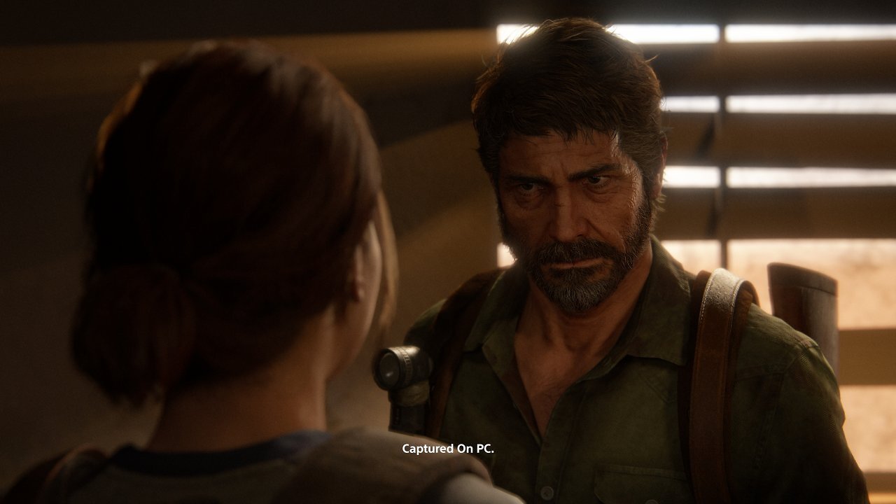 Ellie und Joel im hitzigen Gespräch.
