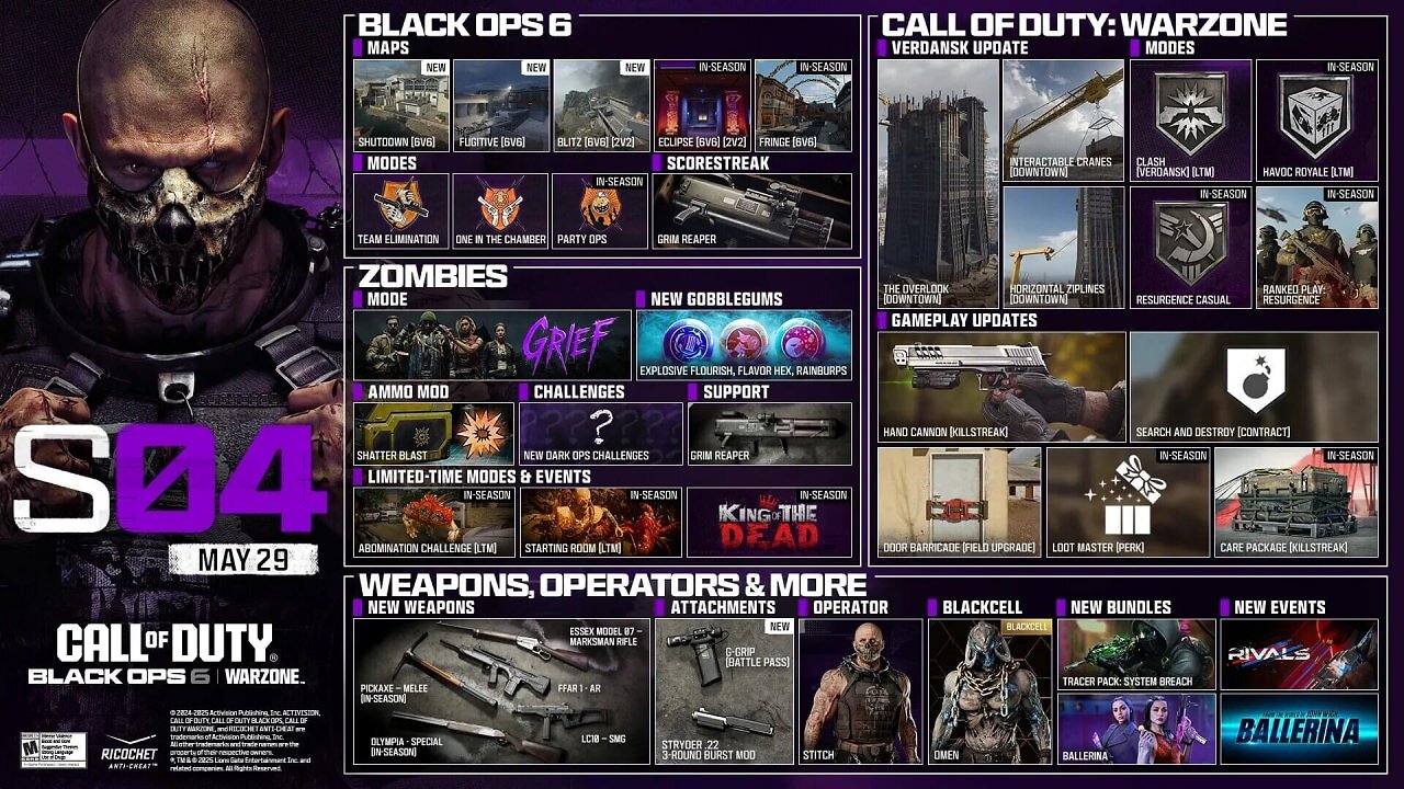 Inhalte der Saison 4 BO6 / Warzone