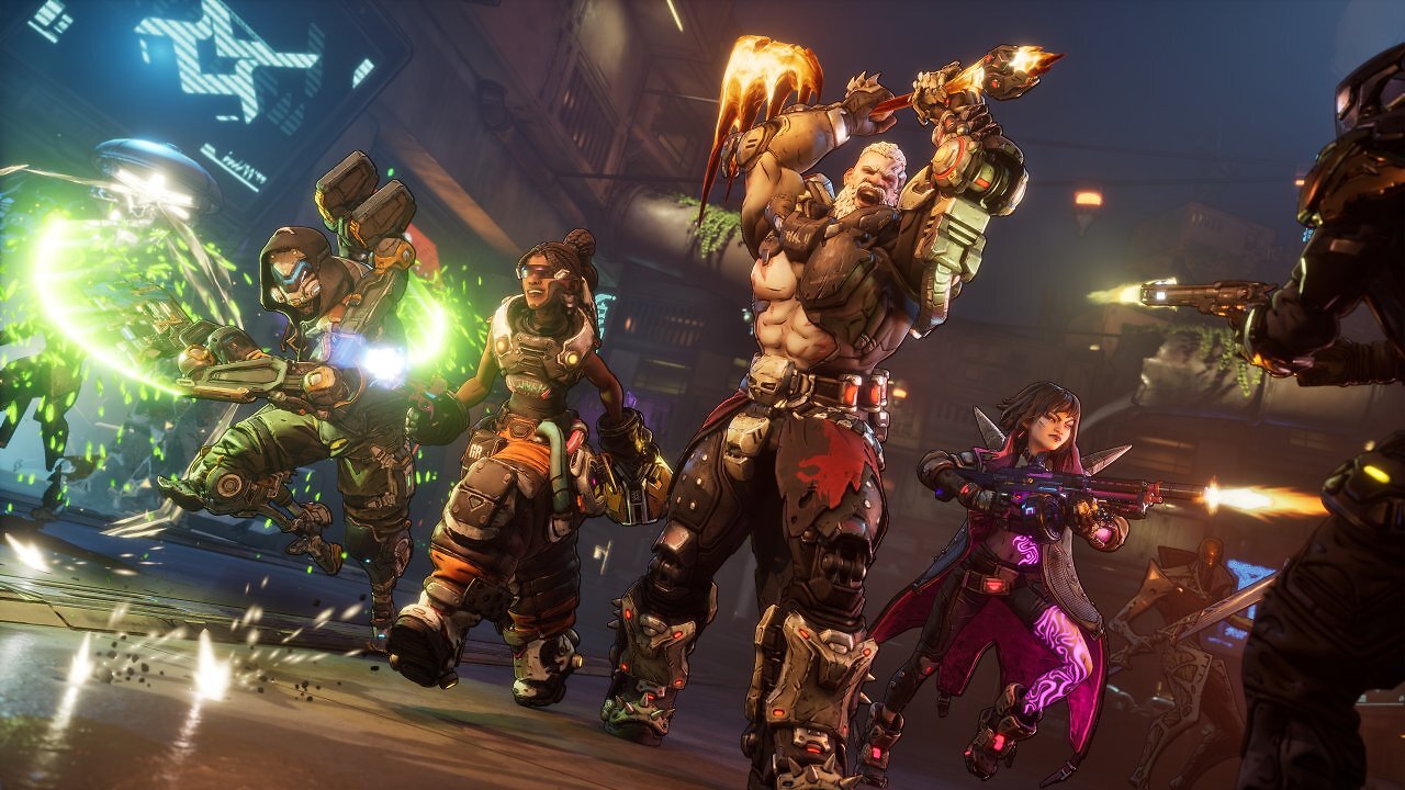 Die vier Kammerjäger von Borderlands 4.