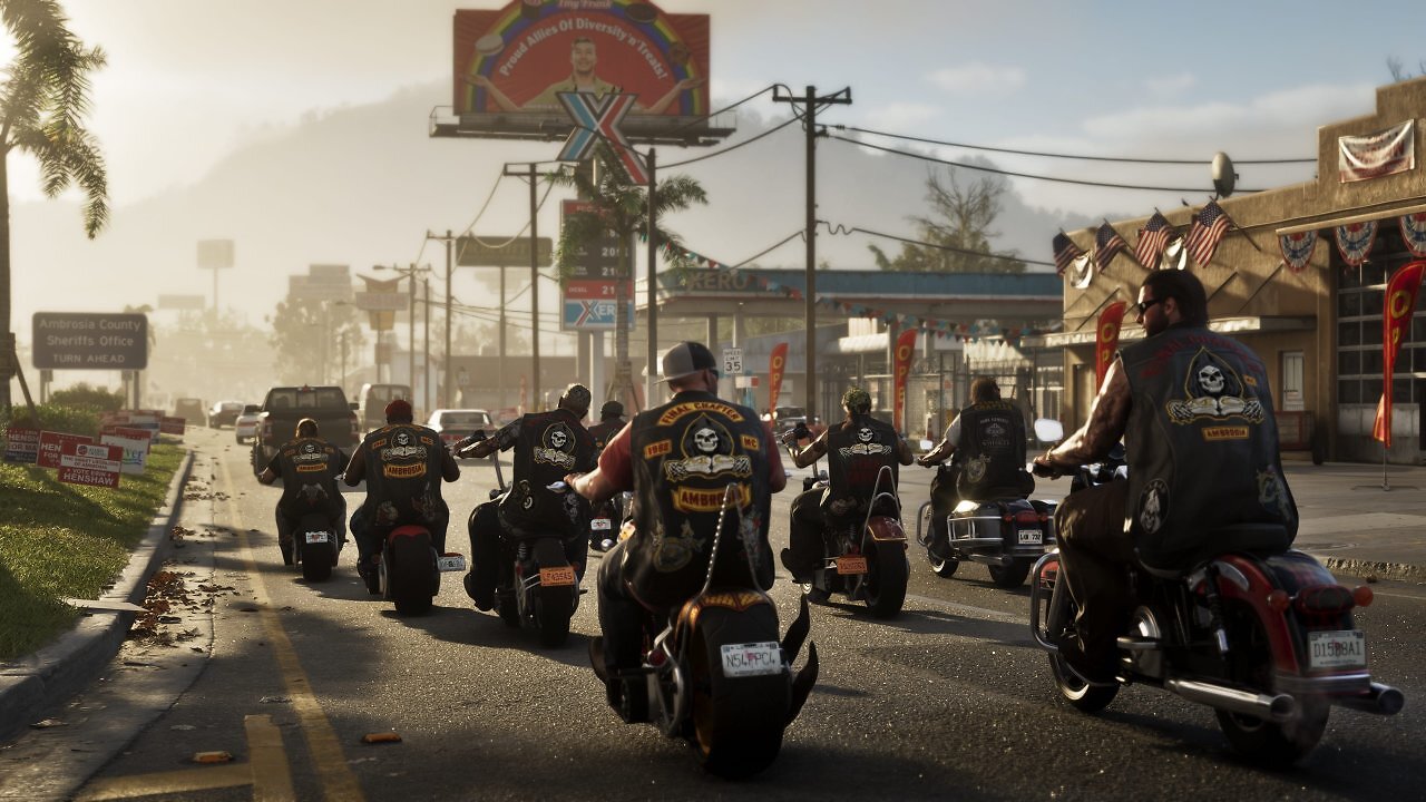 Eine Bikergang