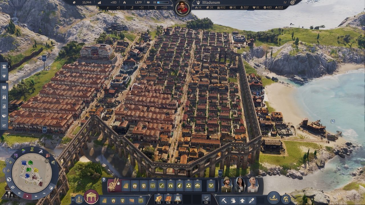 Eine weiter ausgebaute Stadt in Anno 117