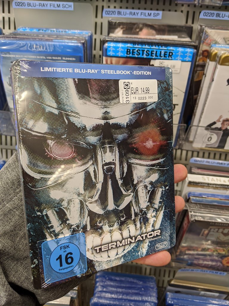 [18/06/2025] Noch im Jahr 2019 direkt vor Ort gekauft - diese fantastische Sonderedition von Terminator aus dem Jahr 1984.