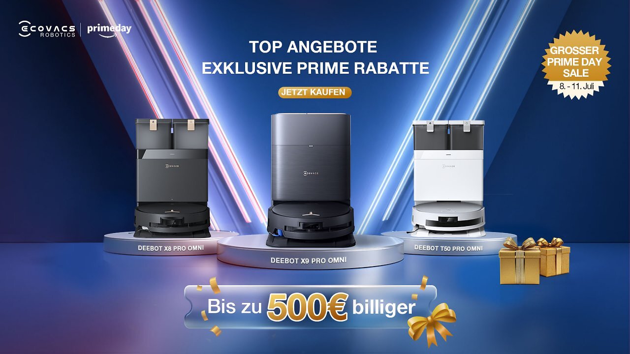[30/06/2025] Saugroboter von Ecovacs im Angebot beim Amazon Prime Day