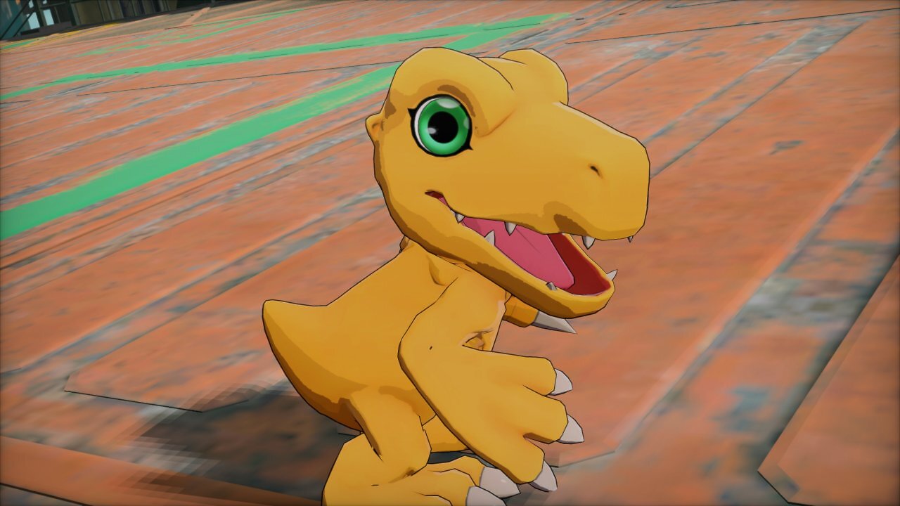 Agumon lächelt